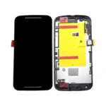 Motorola Moto G2 - LCD Assembly with Frame (Black) - OEM