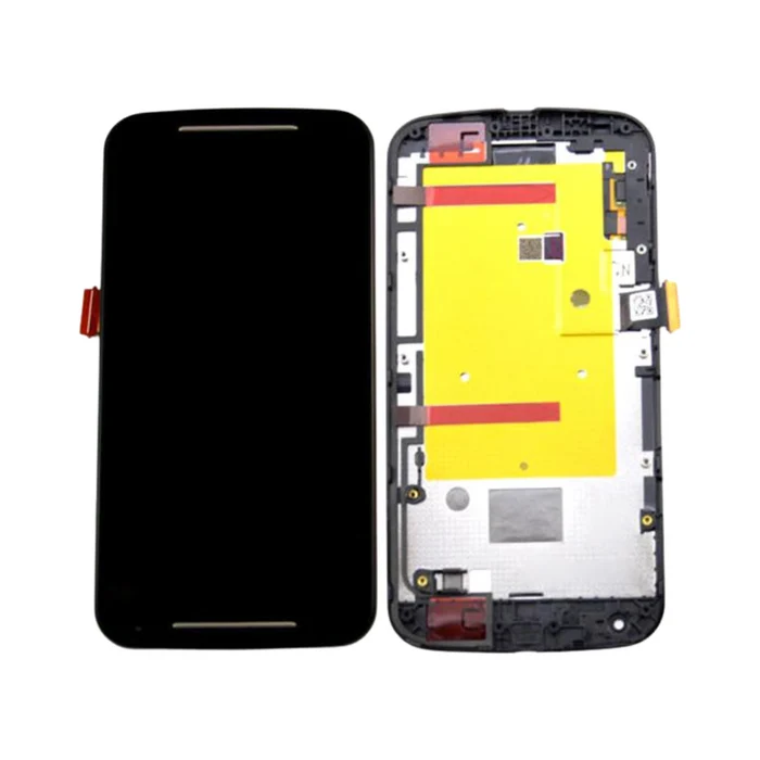 Motorola Moto G2 - LCD Assembly with Frame (Black) - OEM