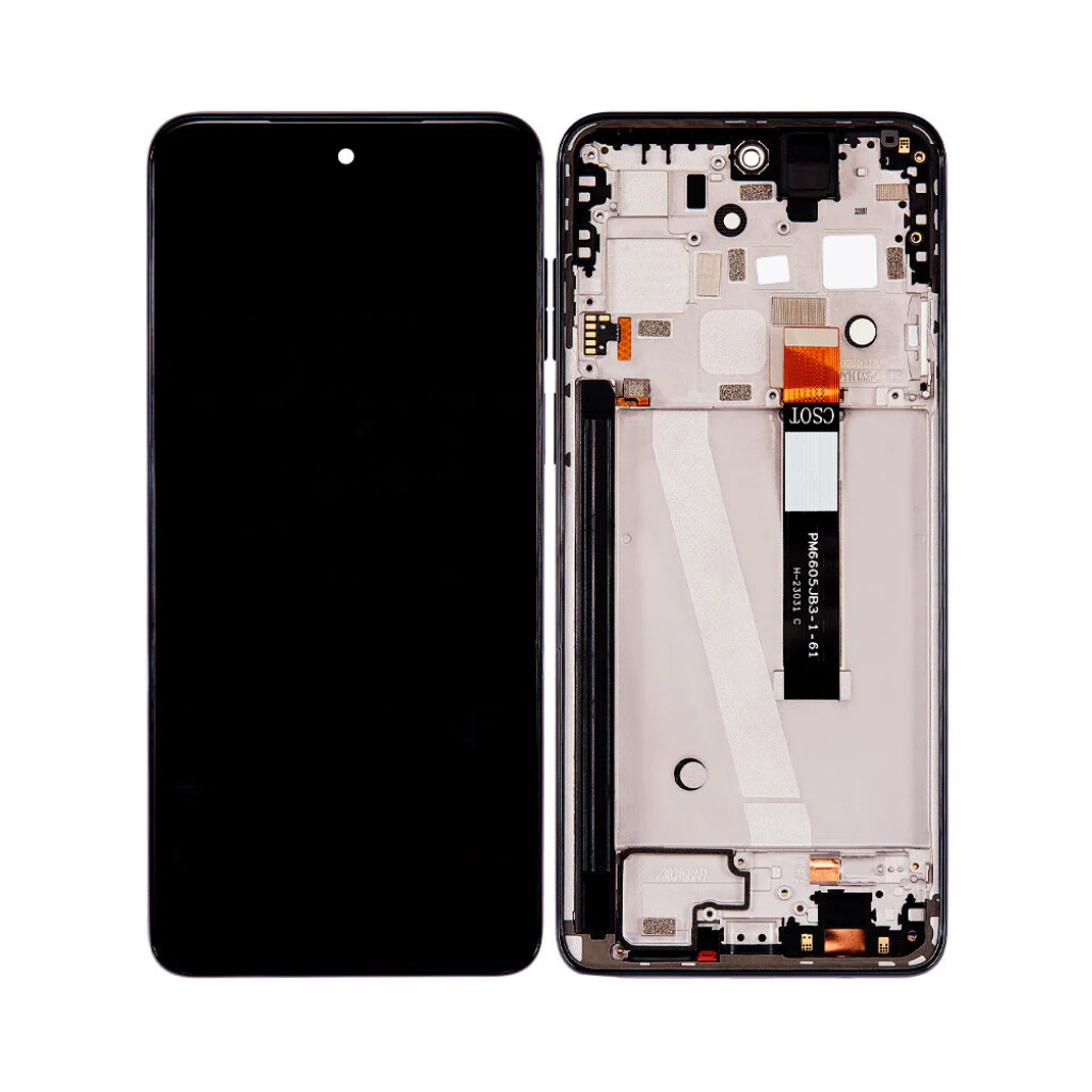 Motorola Moto G Play (2023) - LCD Assembly with Frame (Deep Indigo) - OEM