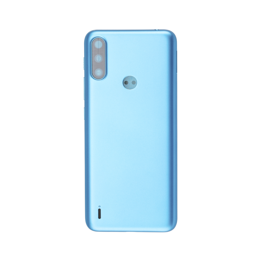 Motorola Moto E7 Power Back Glass (Tahiti Blue) - OEM