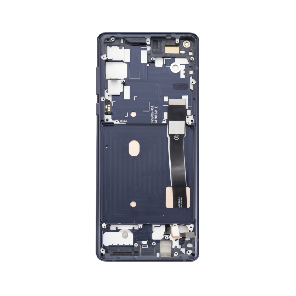 Motorola Moto Edge (2020) - OLED Assembly with Frame (Solar Black) - OEM - Image 3