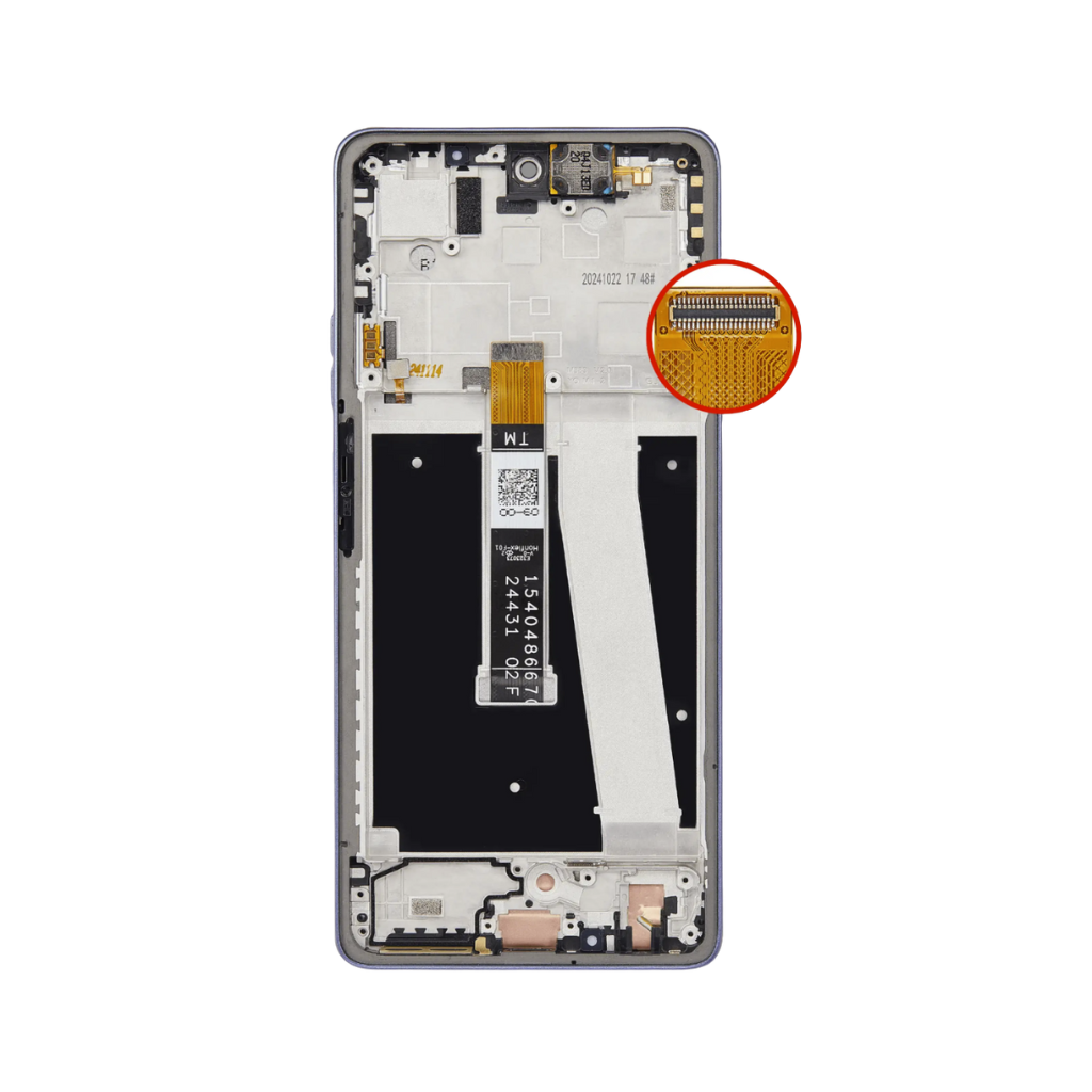 Motorola Moto G Power (2025) - LCD Assembly with Frame (Leaf Green) - OEM - Image 3