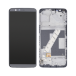 OnePlus 5T - OLED Assembly with Frame (Midnight Black) - OEM