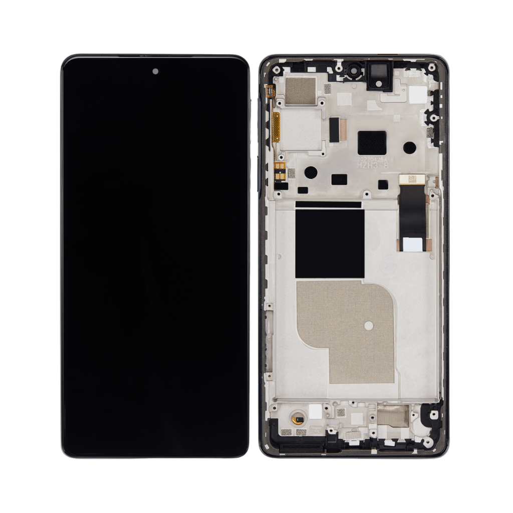 Motorola Moto Edge 30 Pro (2022) - OLED Assembly with Frame (Cosmos Blue) - OEM