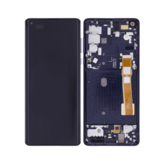 Motorola Moto Edge (2020) - OLED Assembly with Frame (Midnight Magenta) - OEM