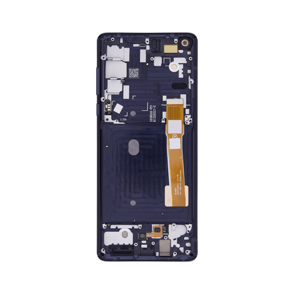 Motorola Moto Edge (2020) - OLED Assembly with Frame (Midnight Magenta) - OEM - Image 3