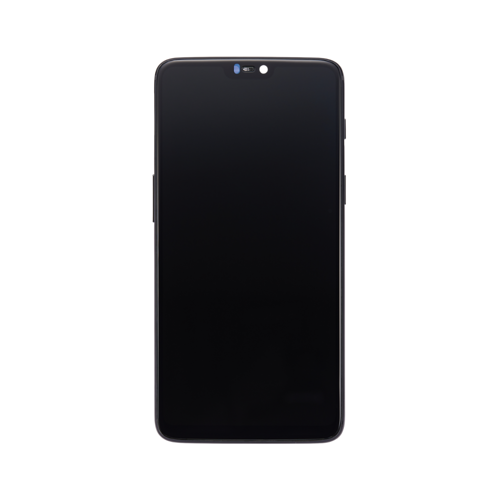 OnePlus 6 - OLED Assembly with Frame (Midnight Black) - OEM - Image 2