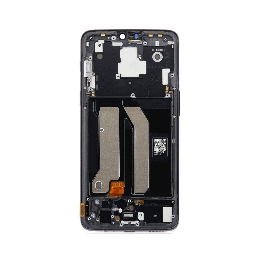 OnePlus 6 - OLED Assembly with Frame (Midnight Black) - OEM - Image 3